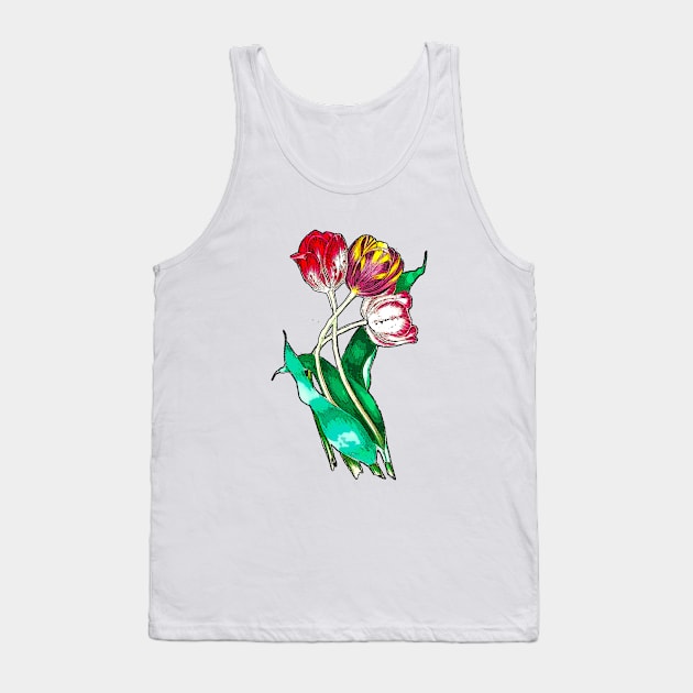 Tulips Tank Top by Marccelus